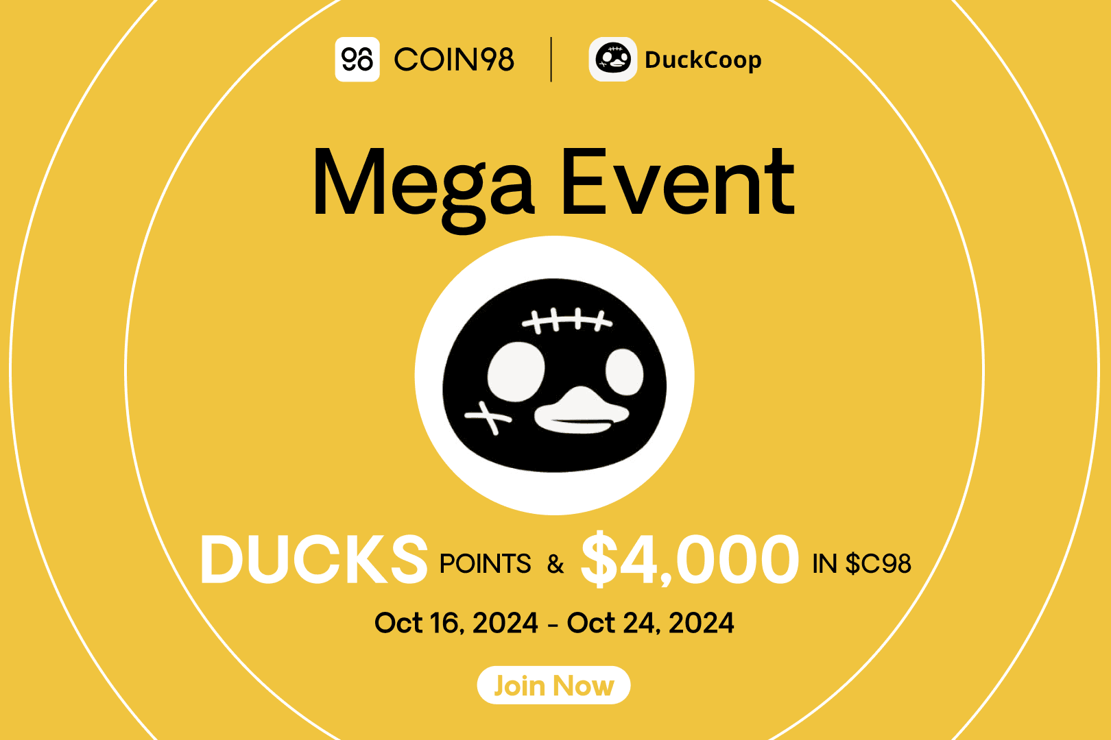 Coin98 x DuckCoop: Mega Event with $4,000 in $C98 Tokens Up for Grabs!